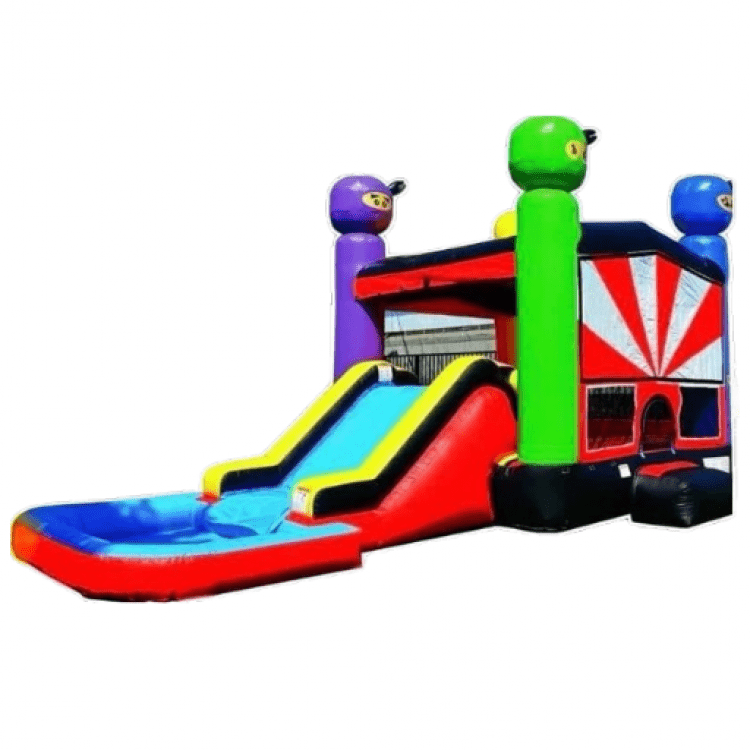 Ninja Bounce House with Slide and Pool