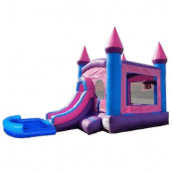 Princess Bounce House with Slide and Pool